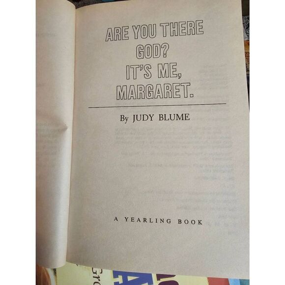 Judy Blume 1986 Vintage Are You There God Its Me Margaret Paperback Dell Yearlin - Picture 8 of 9